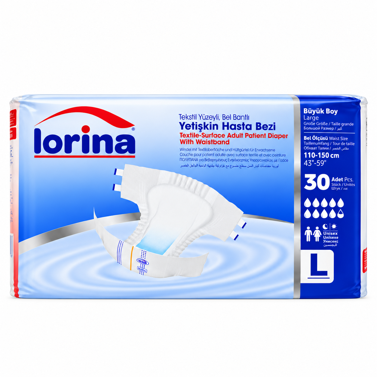 Scutec Adulti Lorina marimea L, 30 de bucati